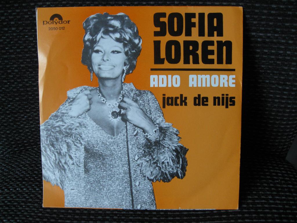 single Jack de Nijs – Sofia Loren - Adio Amore 1970, Ophalen of Verzenden, Gebruikt, Pop