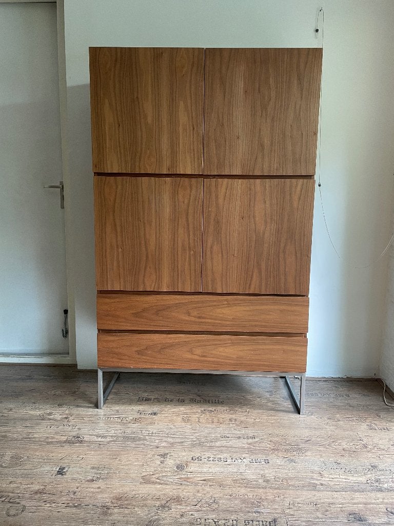 Noten kast, Ophalen, Gebruikt, Met lade(s), 50 tot 100 cm