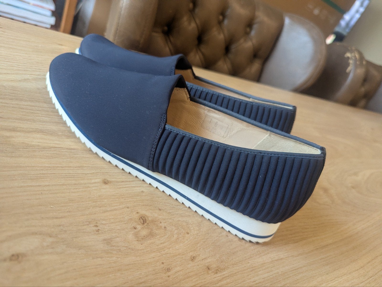Hassia Piacenza Instappers - maat 39, Kleding | Dames, Schoenen, Hassia, Blauw, Instappers, Ophalen of Verzenden