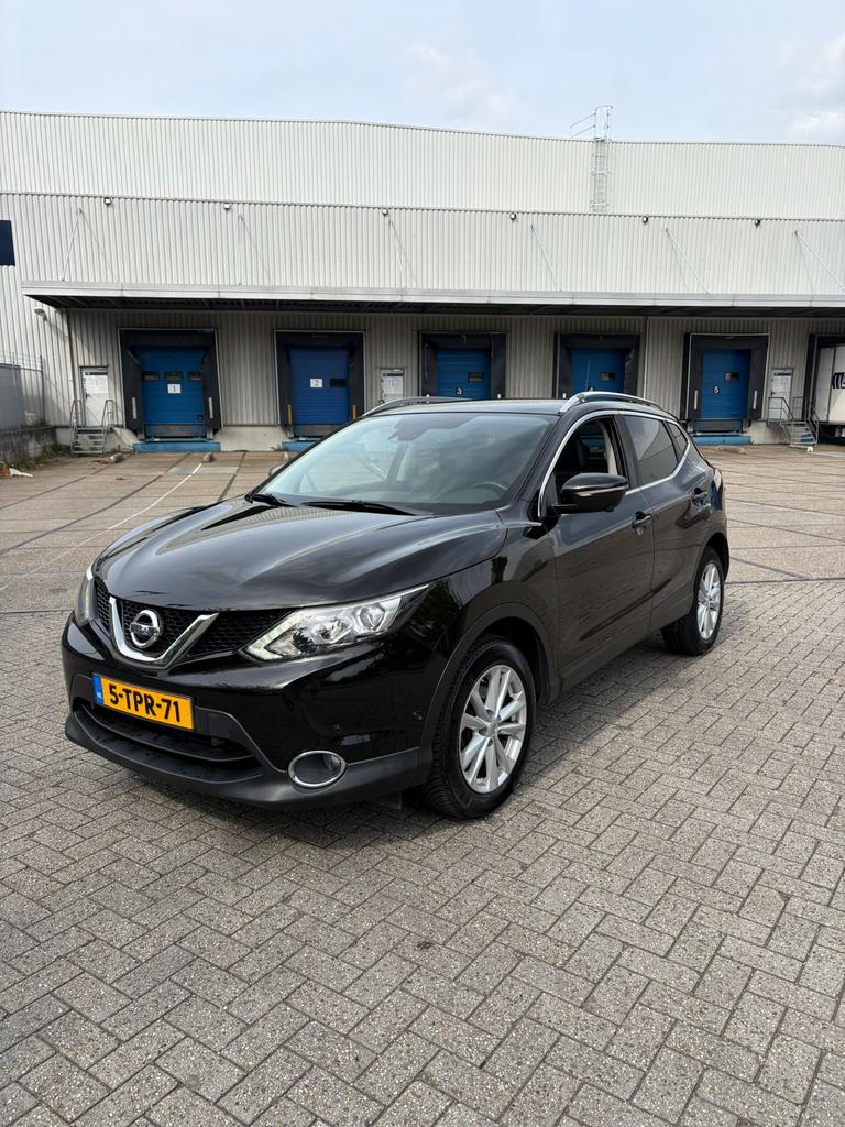 Nissan Qashqai 1.2 Dig-t Tekna 85KW 2WD 2014 Zwart, Auto's, Voorwielaandrijving, 4 cilinders, Zwart, Origineel Nederlands