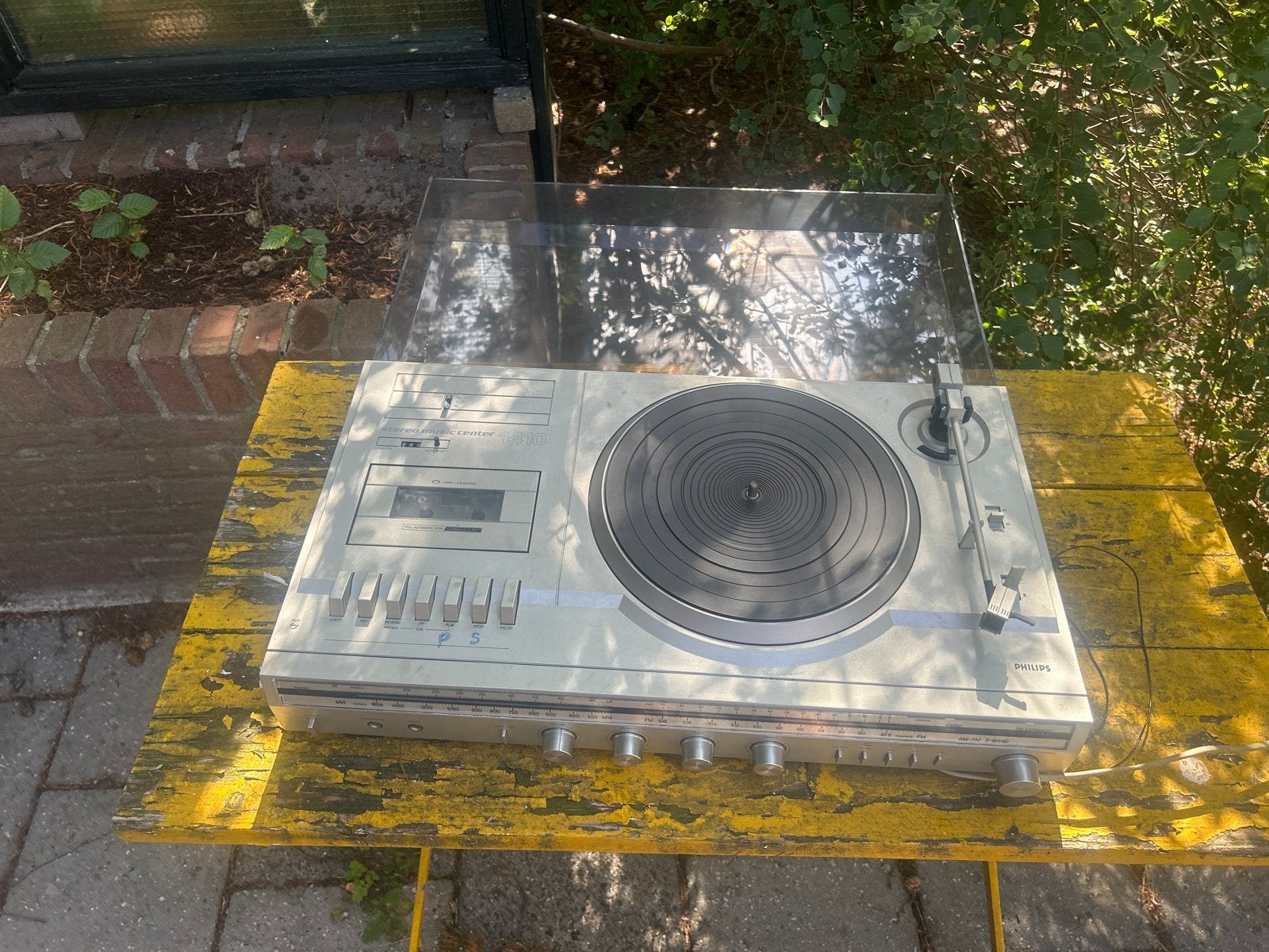 Vintage Philips Stereo Installatie met Platenspeler, Ophalen, Philips, Gebruikt, Cassettedeck