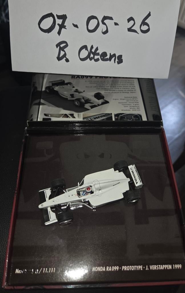 Honda RA099 Prototype J. Verstappen 1999 Modelauto, Ophalen of Verzenden
