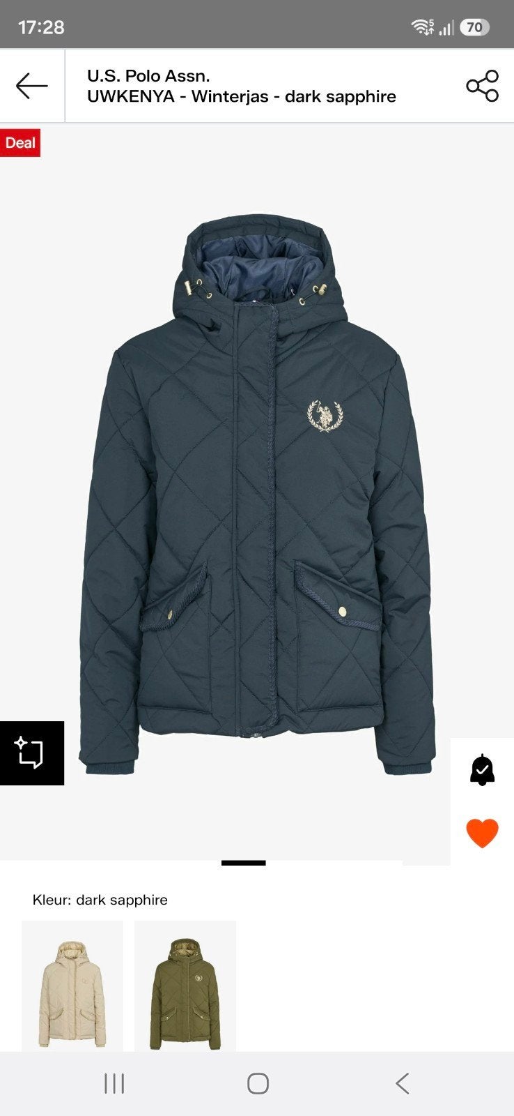 GEZOCHT! USPA jas, Maat 38/40 (M), Us polo assn, Blauw, Ophalen of Verzenden