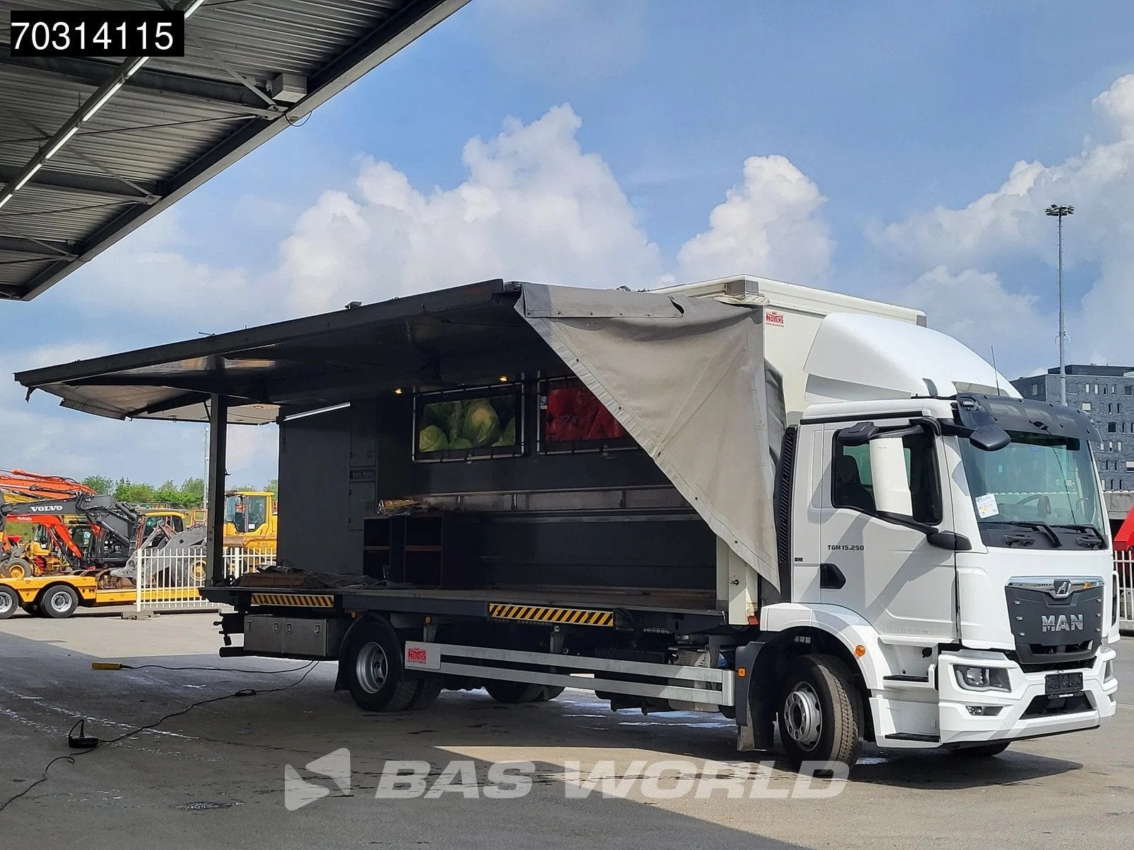 MAN TGM 15.250 4X2 42.000 kms! 15 tons marktwagen BDF Automa, Auto's, Automaat, Euro 6, MAN, Bedrijf