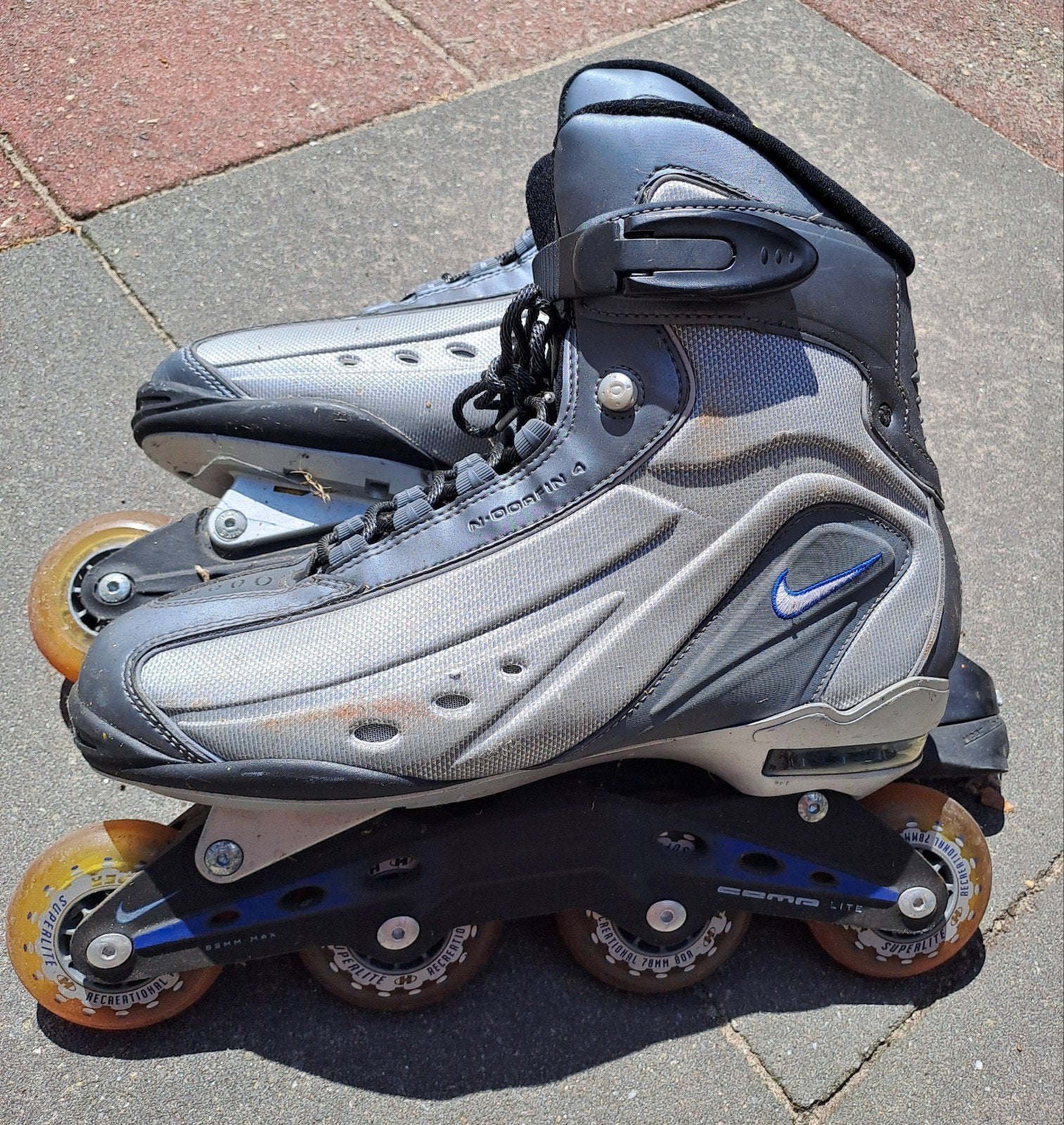Nike Inline Skates Maat 45.5 met Bescherming, Overige merken, Gebruikt, Heren, Ophalen of Verzenden