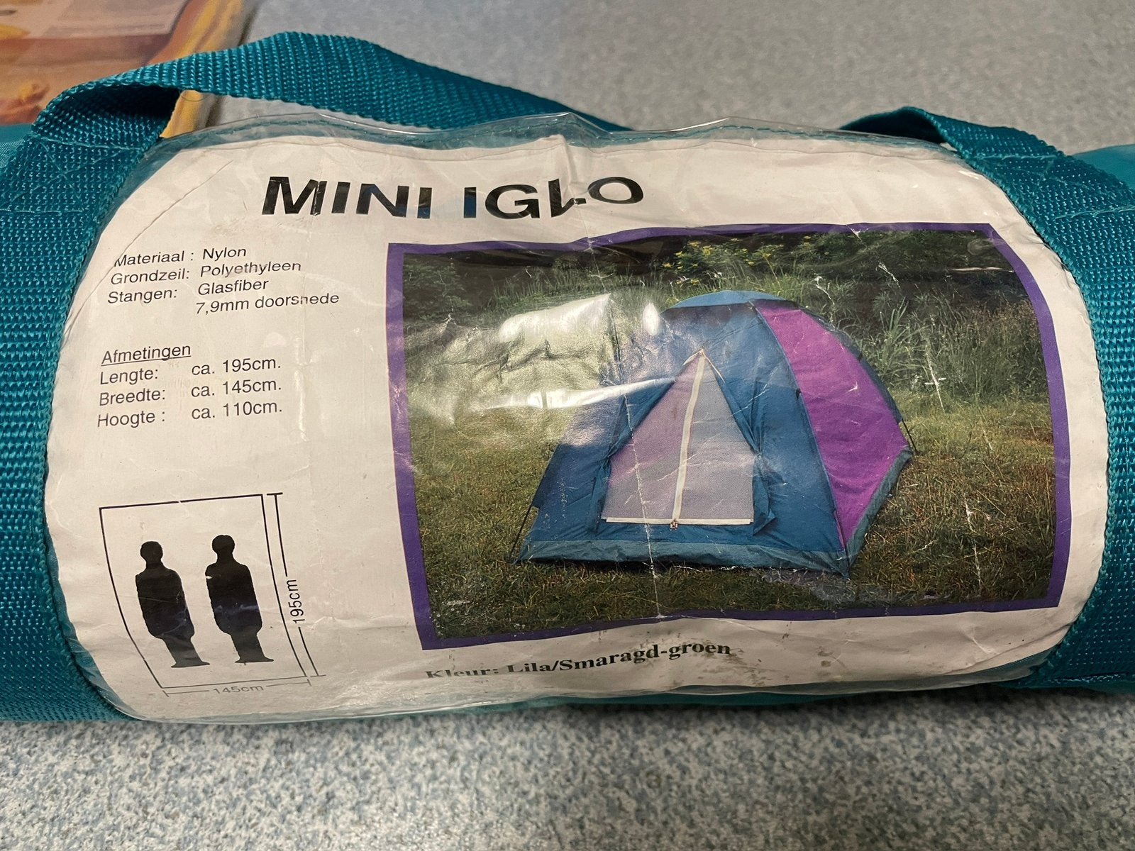Mini iglo zie op foto beschrijving nieuw, Caravans en Kamperen, Tenten, Ophalen of Verzenden, Nieuw, Tot en met 2