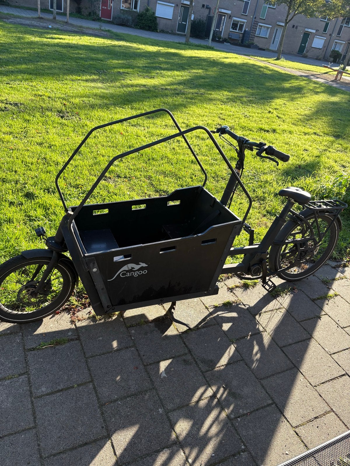 Cangoo BuZz Bakfiets - beetje liefde nodig, Gebruikt, Elektrisch, 2 kinderen, Schijfrem