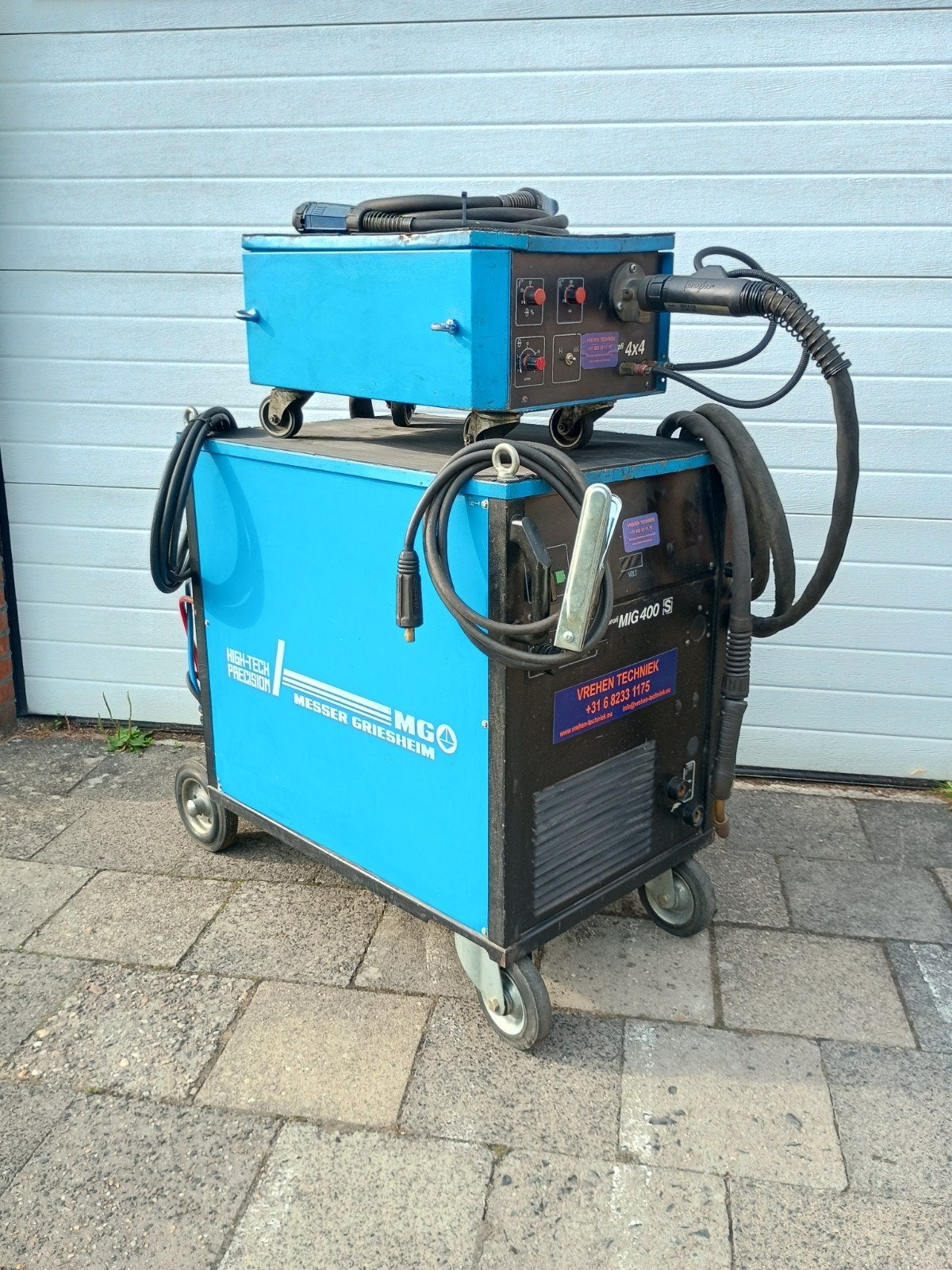 EWM / Messer Griesheim Profi MIG 400 S 400A 4x4 Watergekoeld, Ophalen, Gebruikt, 250 ampère of meer, Co2