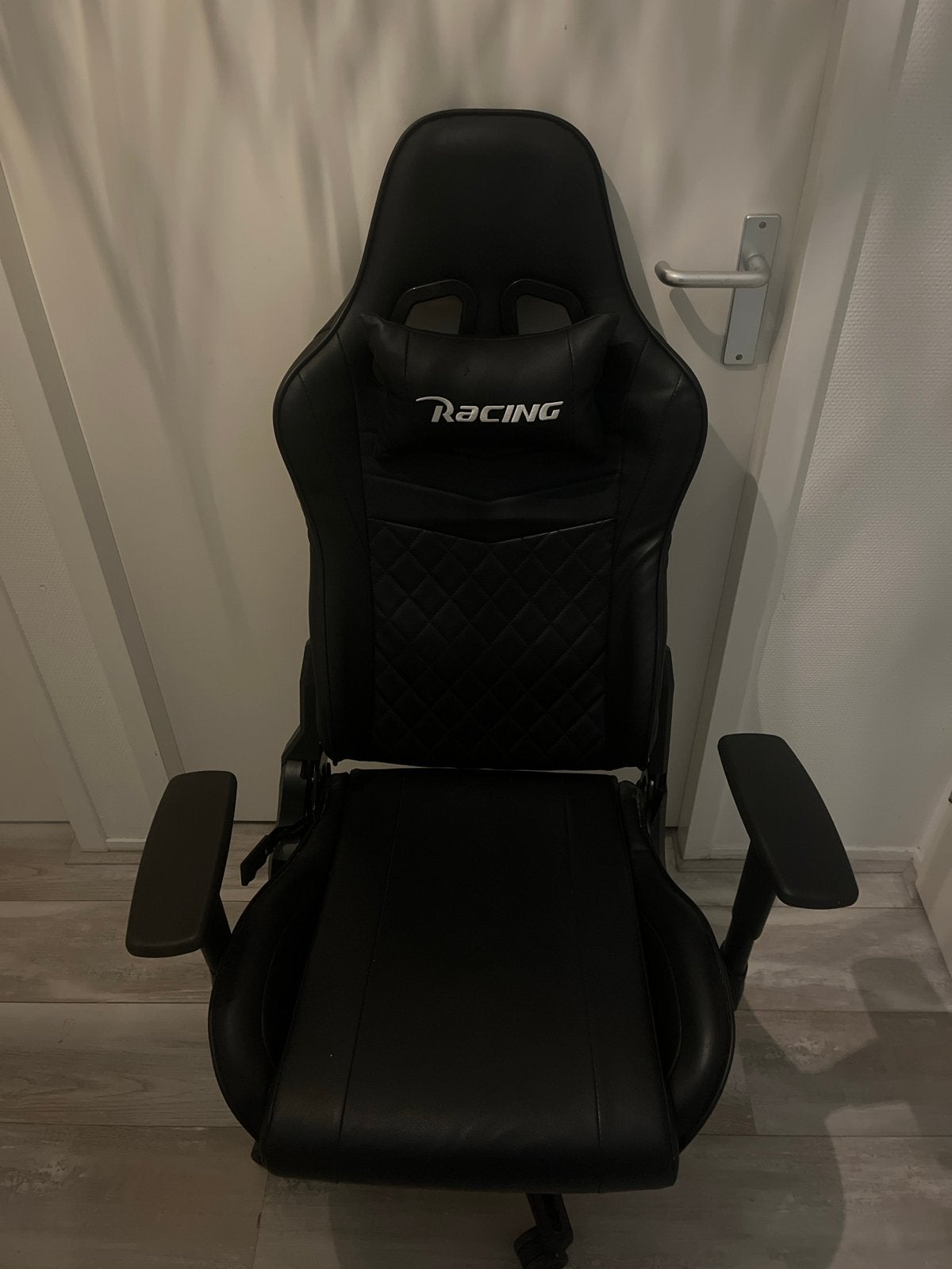 Racing gaming stoel, Ophalen, Zwart, Zo goed als nieuw, Gaming bureaustoel