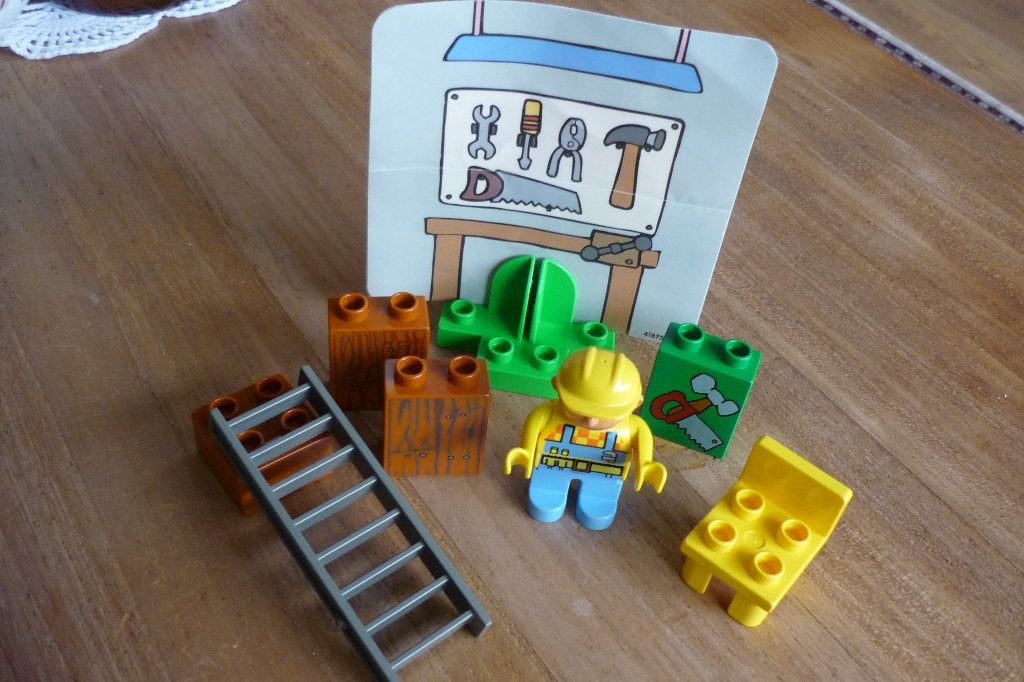 Duplo 3284-1 '' BOB'S BUSY DAY '', Kinderen en Baby's, Speelgoed | Duplo en Lego, Ophalen, Gebruikt, Duplo