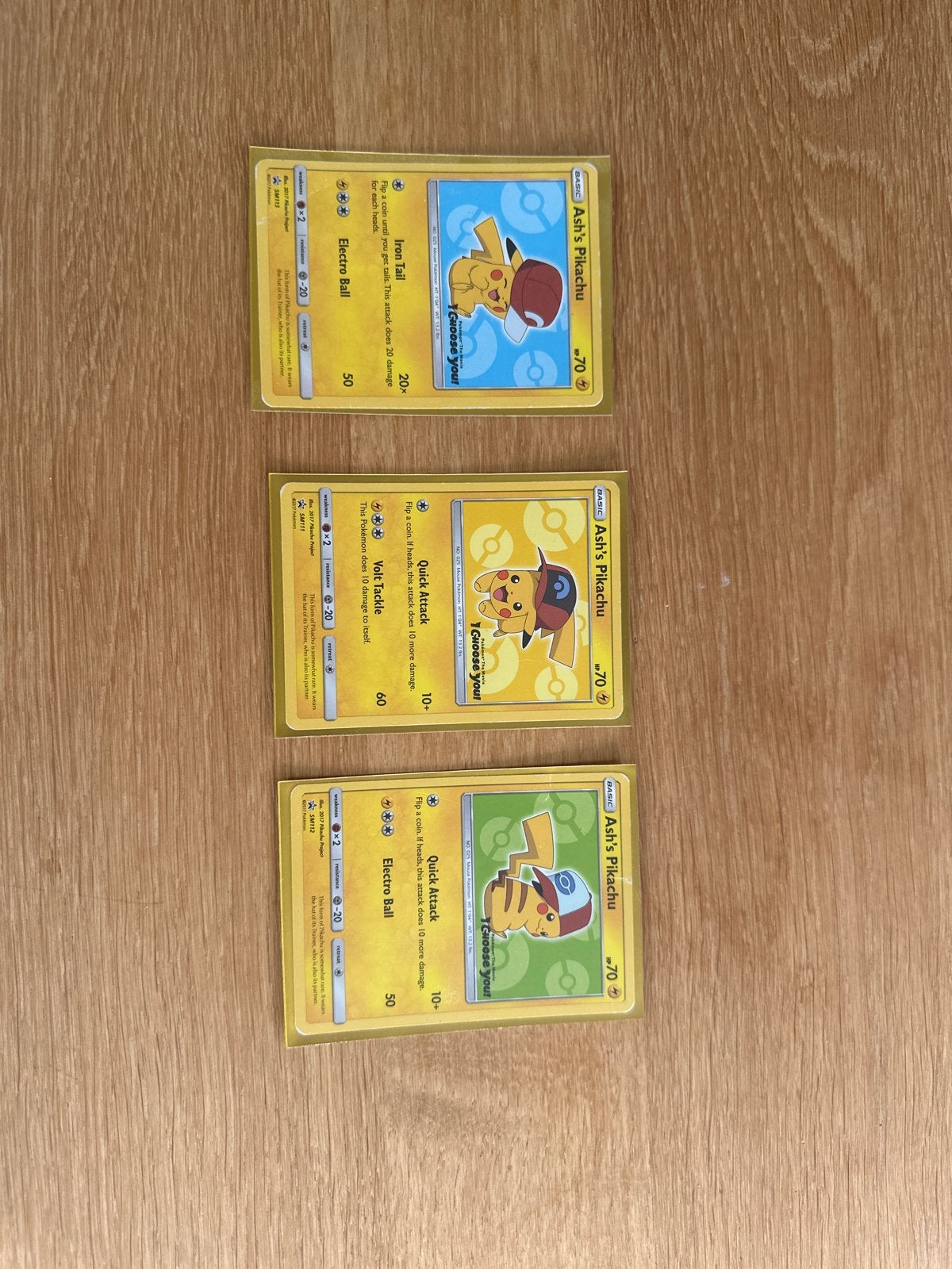 Ash's Pikachu Promokaarten (3 stuks), Hobby en Vrije tijd, Verzamelkaartspellen | Pokémon, Ophalen of Verzenden, Gebruikt, Meerdere kaarten