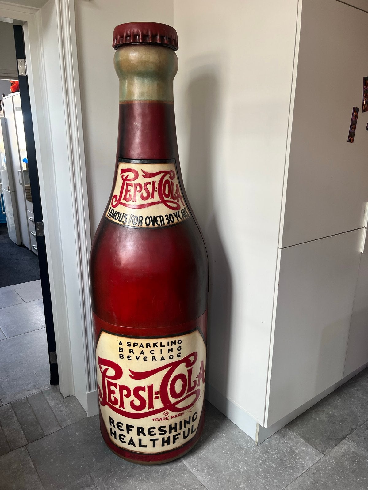 Vintage Pepsi-Cola Fles Kast - Uniek Decoratiestuk, Ophalen of Verzenden
