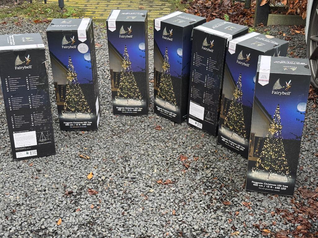 Fairybell mastverlichting 4 tot 10 meter. Moederdag tip !!, Diversen, Kerst, Ophalen of Verzenden, Nieuw