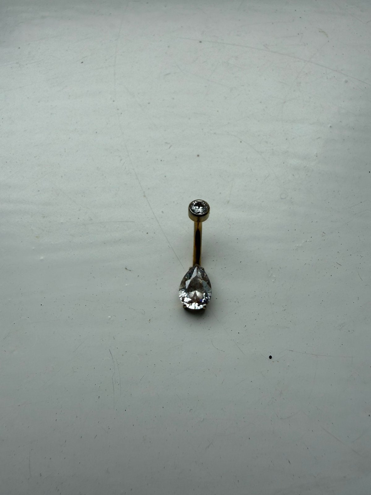 Navelpiercing goud uit Bali, Ophalen of Verzenden, Zo goed als nieuw, Goud