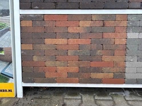 stonique trommel waalformaat 7 cm oud bruin, Klinkers, Nieuw, Ophalen of Verzenden, 10 m² of meer