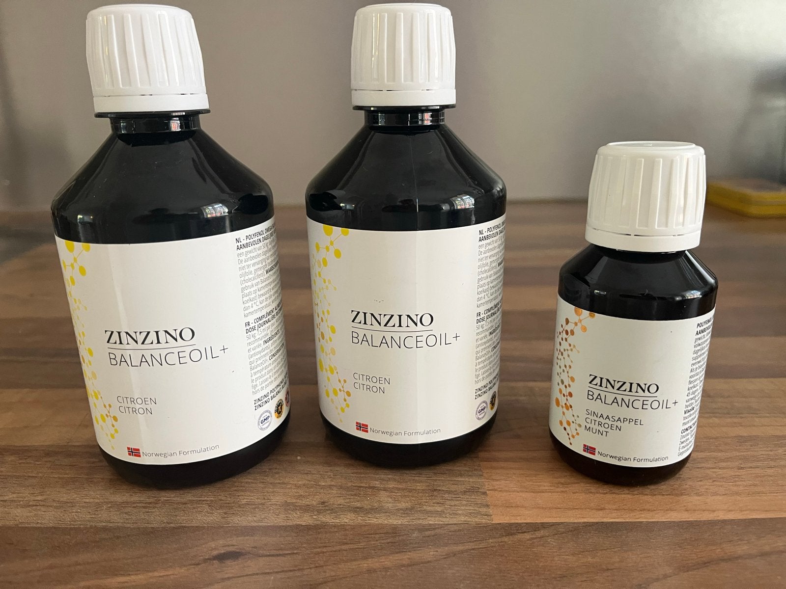 Zinzino BalanceOil+ Citroen/Sinaasappel Munt, Onaangebroken, Sport en Fitness, Ophalen of Verzenden, Nieuw, Poeder of Drank