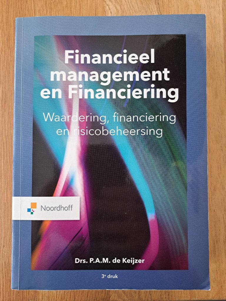 boek Financieel management en financiering 9789001738433, Verzenden, Zo goed als nieuw, Management, P.A.M. de Keijzer