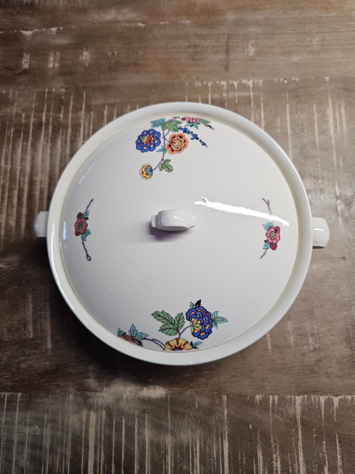 Vintage Petrus Regout dekschaal, Antiek en Kunst, Ophalen