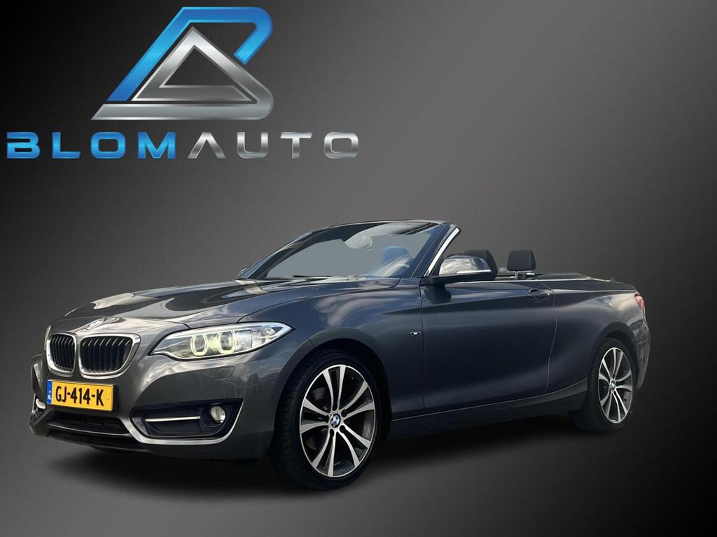 BMW 2-serie Cabrio 218i Sport SPORTSTOELEN+XENON NL AUTO, Auto's, BMW, Automaat, Gebruikt, Cabriolet, 4 stoelen
