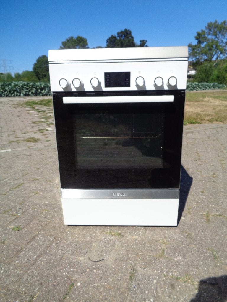 Net en complete Bosch HGD745225N Gas-Elektro Fornuis (60 cm), Ophalen, Gebruikt, 60 cm of meer, Grill