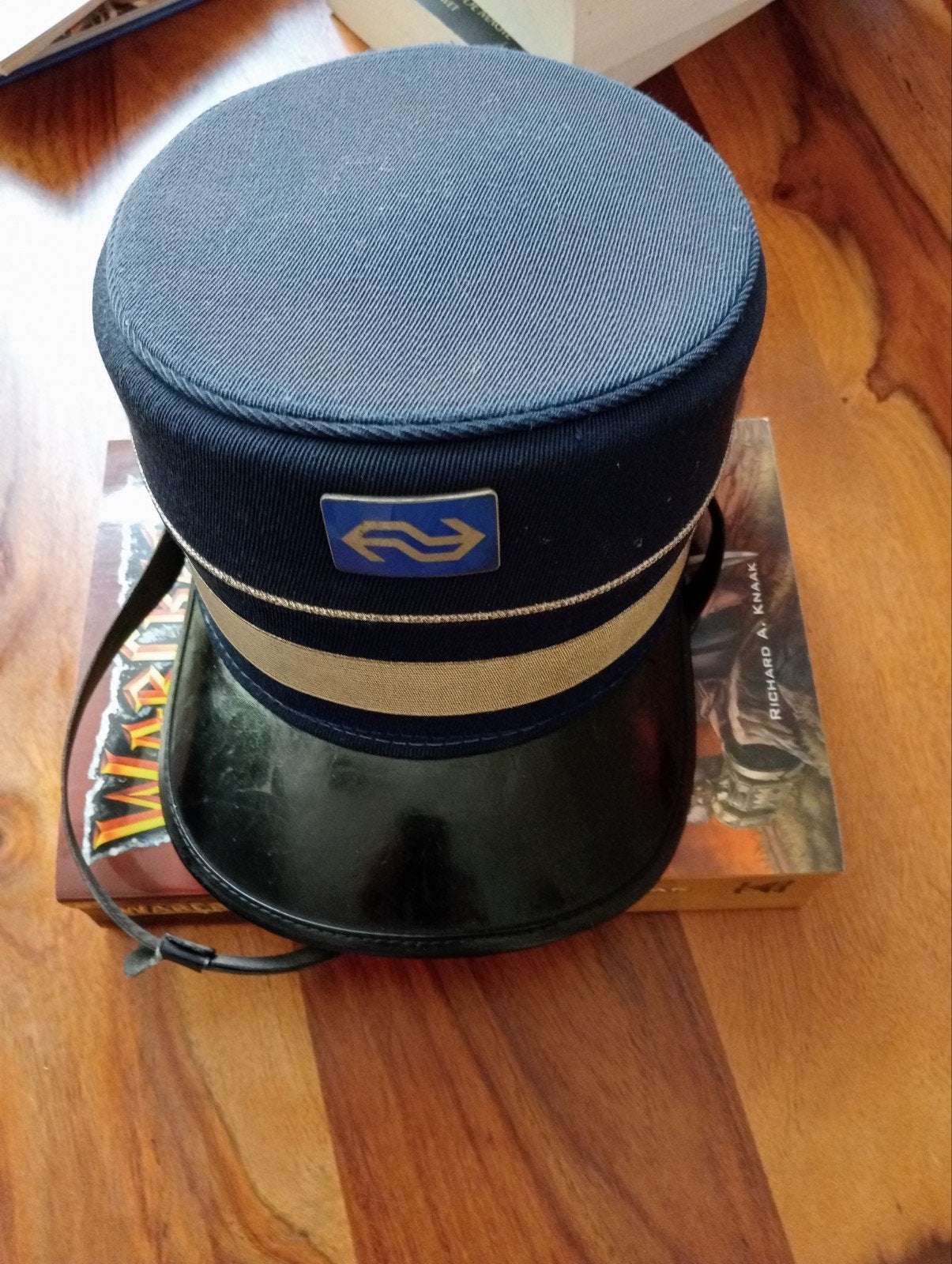 Vintage NS conducteurspet - Authentiek uniform item, Ophalen of Verzenden, Gedragen, NS, Pet