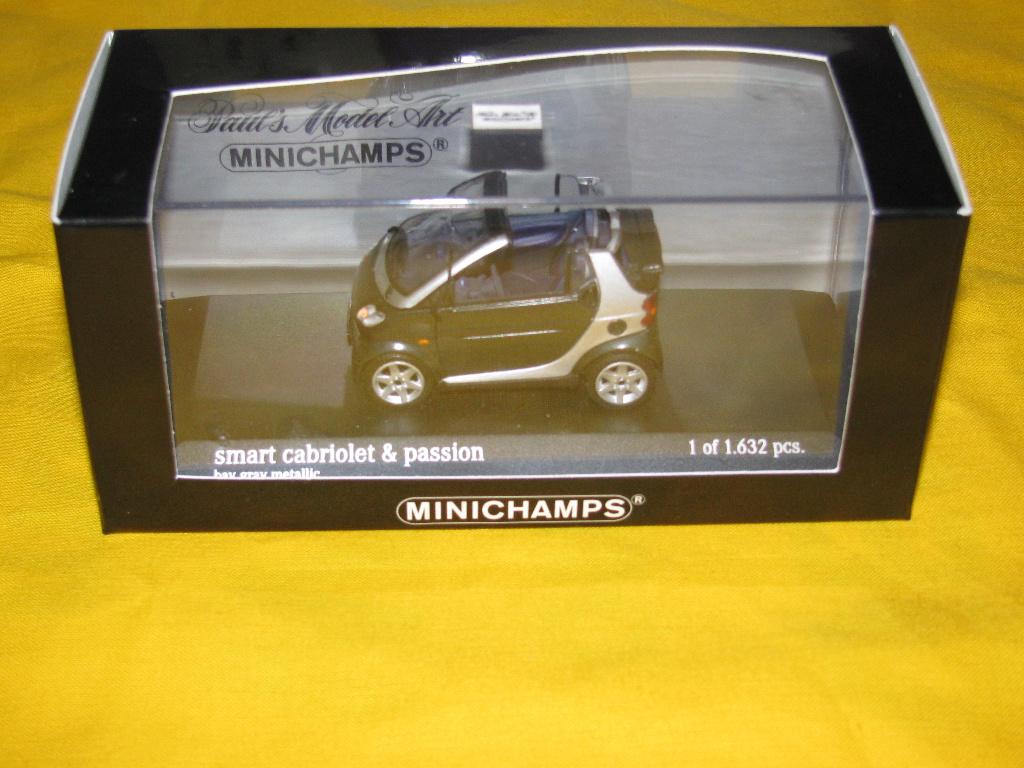 Minichamps Smart Cabriolet & Passion no 430 039001, Ophalen, Nieuw, Auto, MiniChamps
