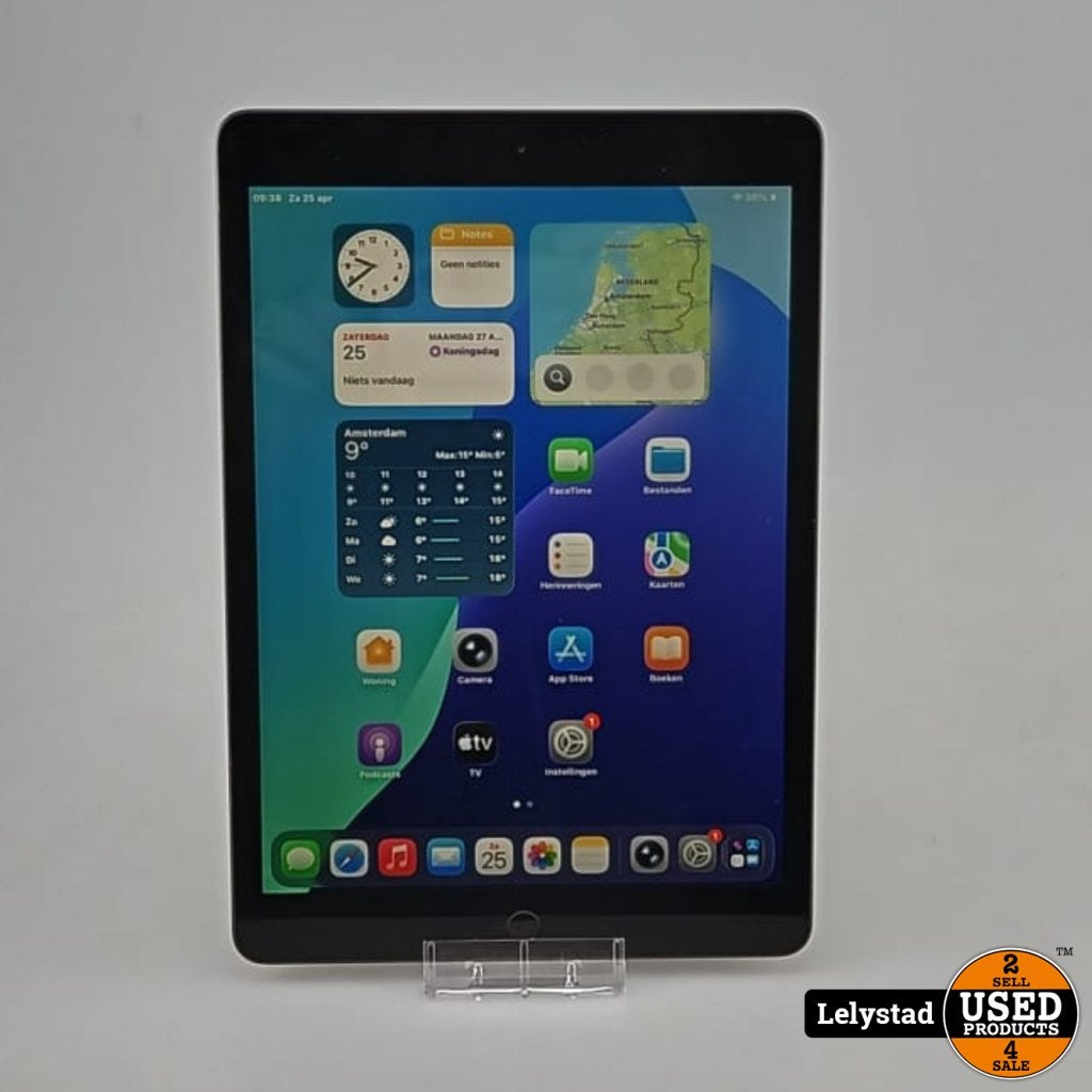 iPad 2020 8th 128GB Wifi Space Gray Bat: 91% IOS 26.4, Computers en Software, Apple iPads, Gebruikt