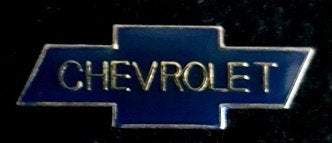 Chevrolet pin- donkerblauw, Verzenden, Nieuw, Transport, Speldje of Pin