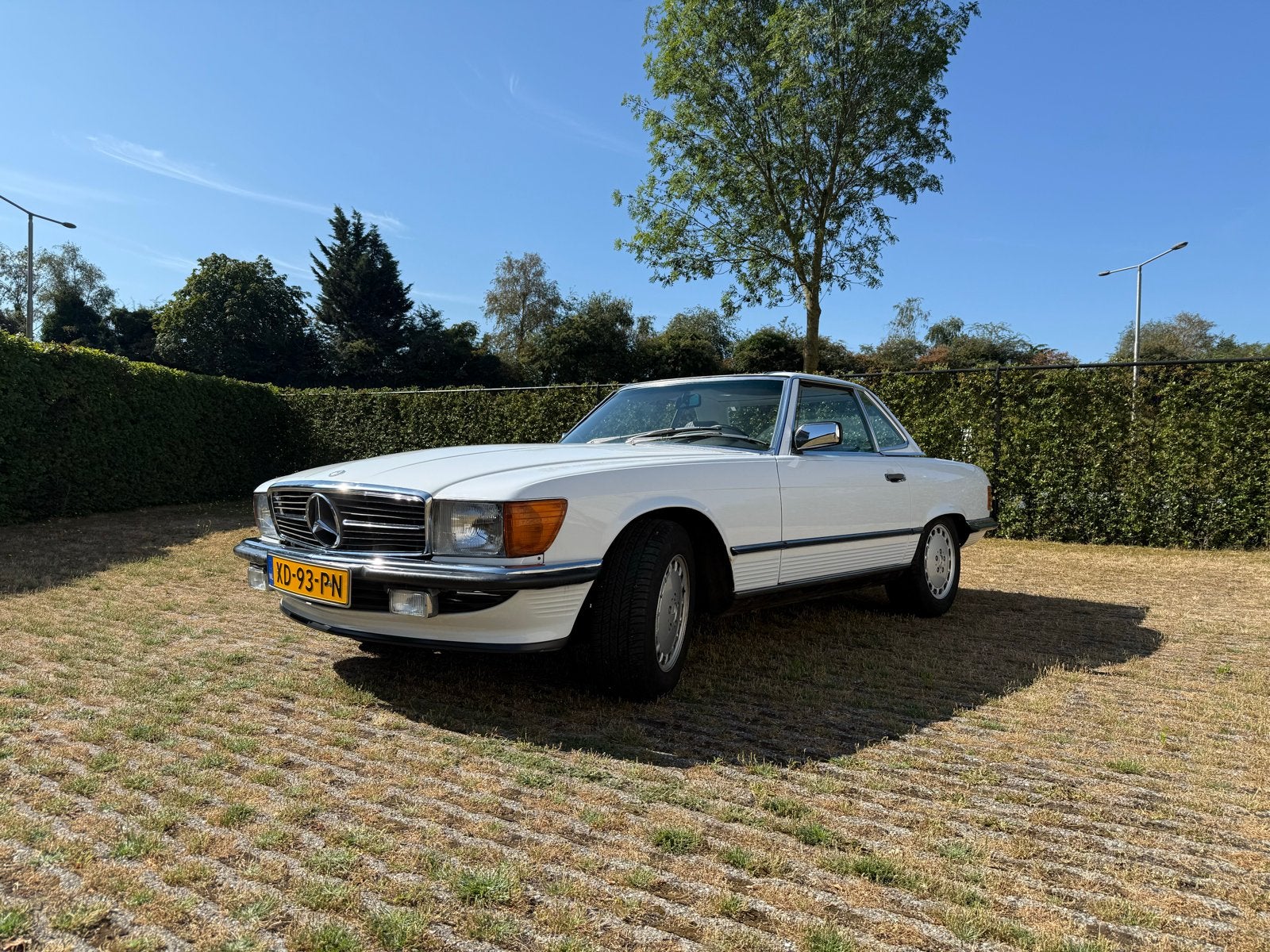 Mercedes-Benz SL 3.0 300 SL AUT 1989 Wit, Auto's, Automaat, Achterwielaandrijving, 742 kg, Cabriolet