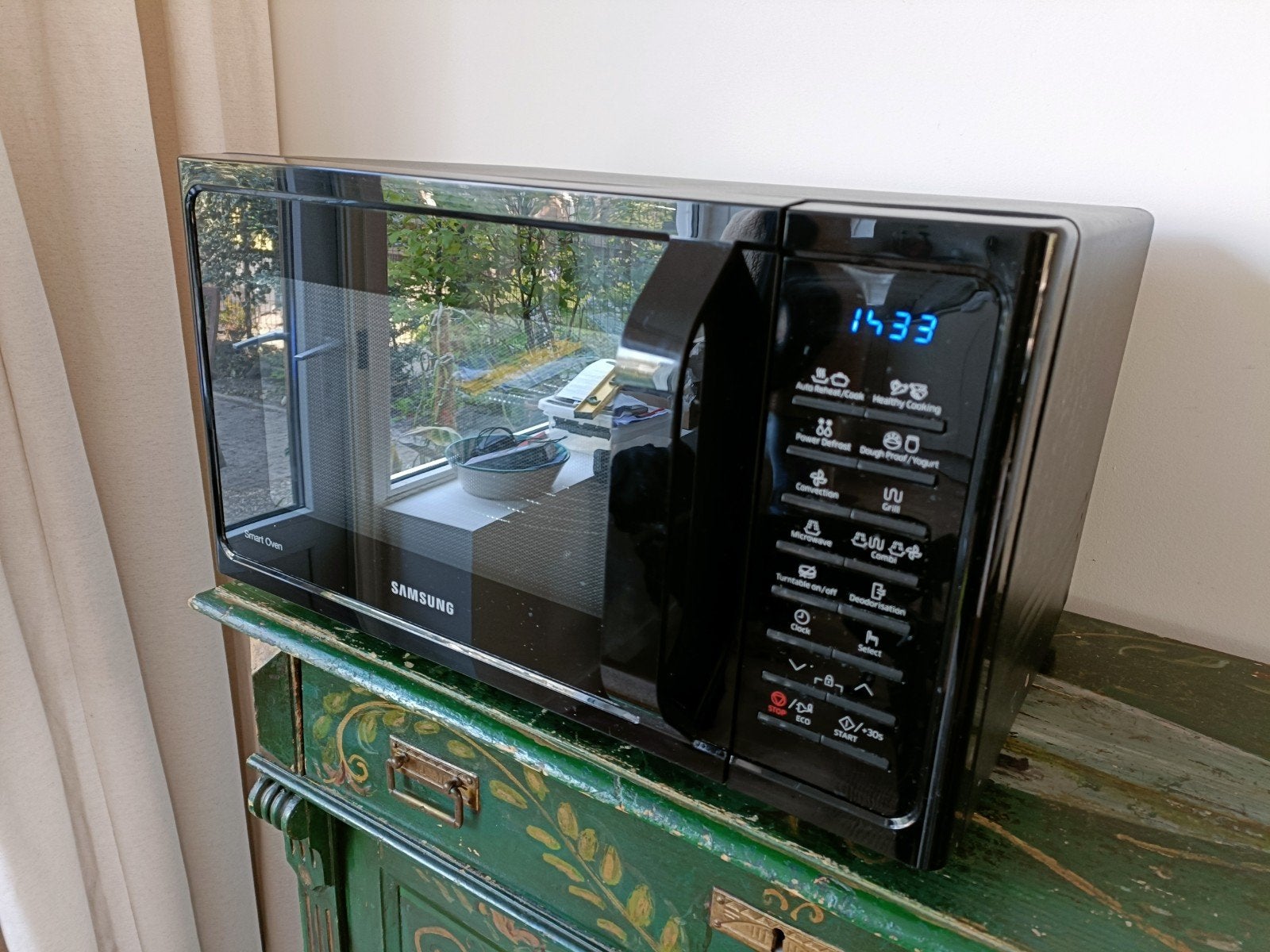 Samsung MC28H5015AK combi oven magnetron, Witgoed en Apparatuur, Ovens, Gebruikt, Vrijstaand, Combi-oven, Samsung, Minder dan 45 cm