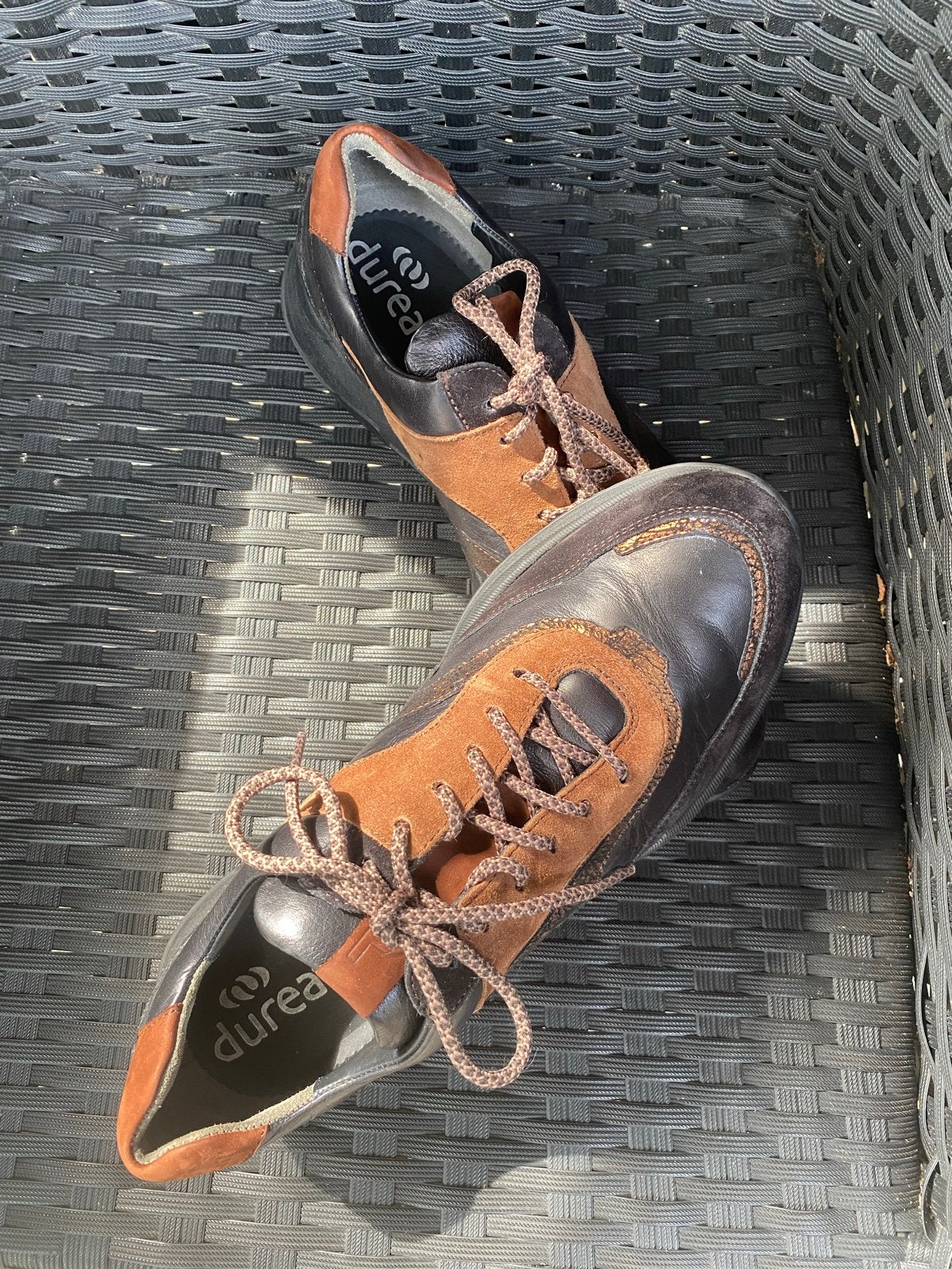 Durea schoenen maat 7 H - te wijd voor mij, Ophalen of Verzenden, Gedragen, Bruin, Schoenen met lage hakken