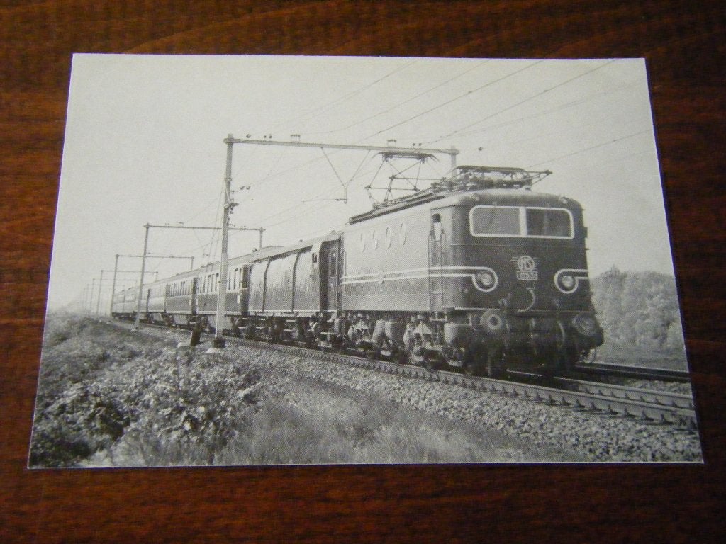 F42 - NS - Trein - Locomotief - Mooi/Oud 1, Ophalen of Verzenden, Trein, Kaart of Prent
