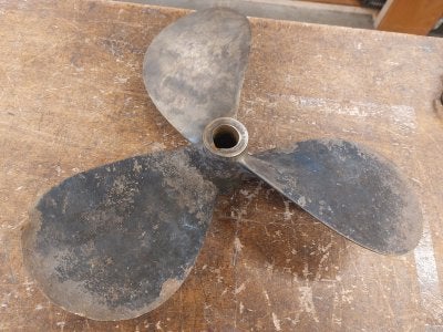 Messing schroef 18x14 LH (as: 40 mm), Watersport en Boten, Bootonderdelen, Niet ingevuld, Gebruikt, Niet ingevuld, Niet ingevuld