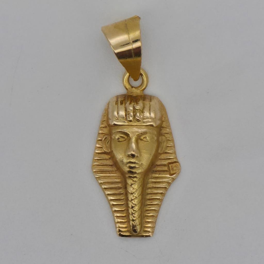 Gouden Hanger 18k Farao - 1,85g, Overige voorstellingen, Ophalen of Verzenden, Zo goed als nieuw, Goud