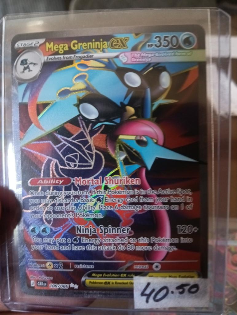 Greninja ex, Hobby en Vrije tijd, Verzamelkaartspellen | Pokémon, Ophalen of Verzenden, Zo goed als nieuw
