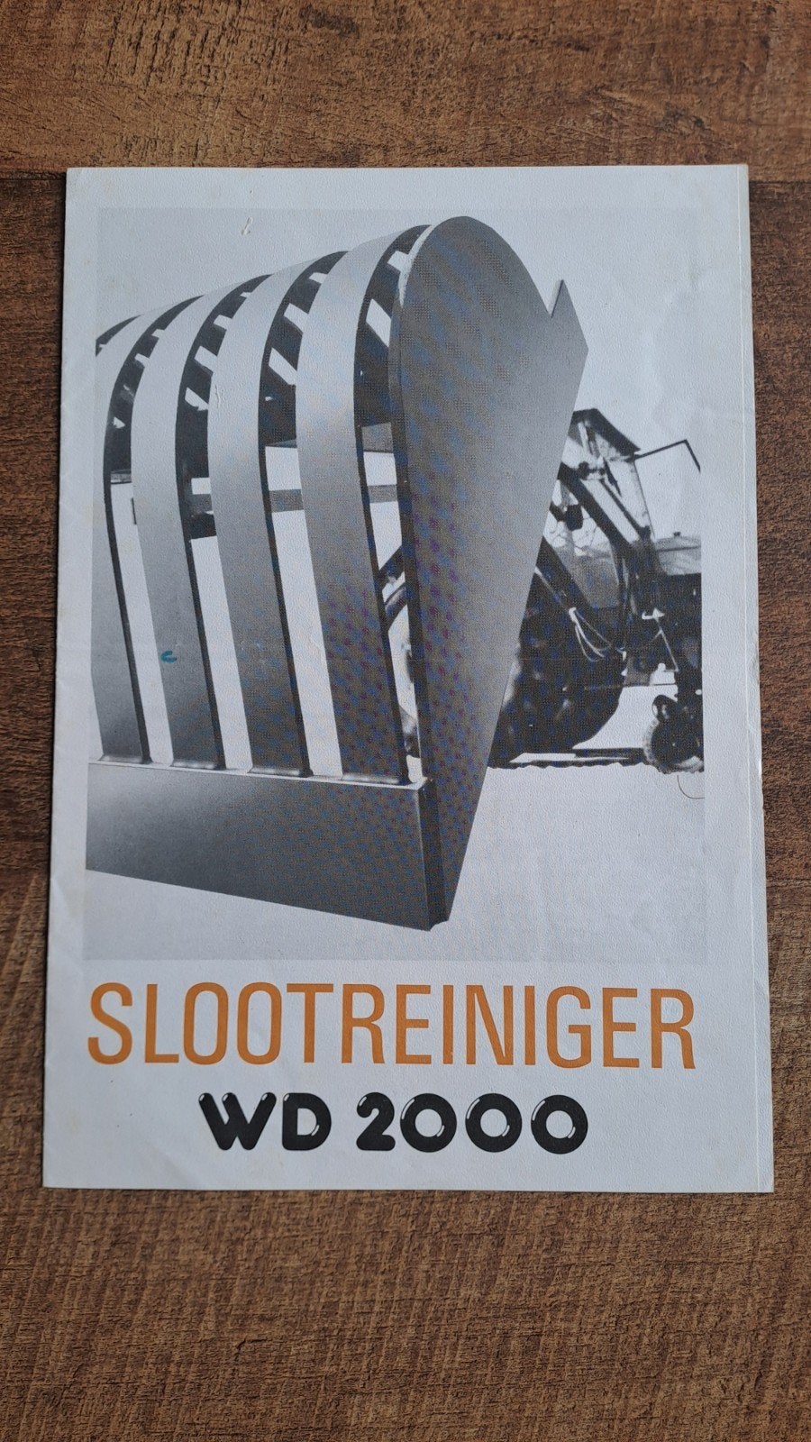 folder WD 2000 slootreiniger voor tractor, trekker, Boeken, Catalogussen en Folders, Ophalen of Verzenden, Zo goed als nieuw, Folder