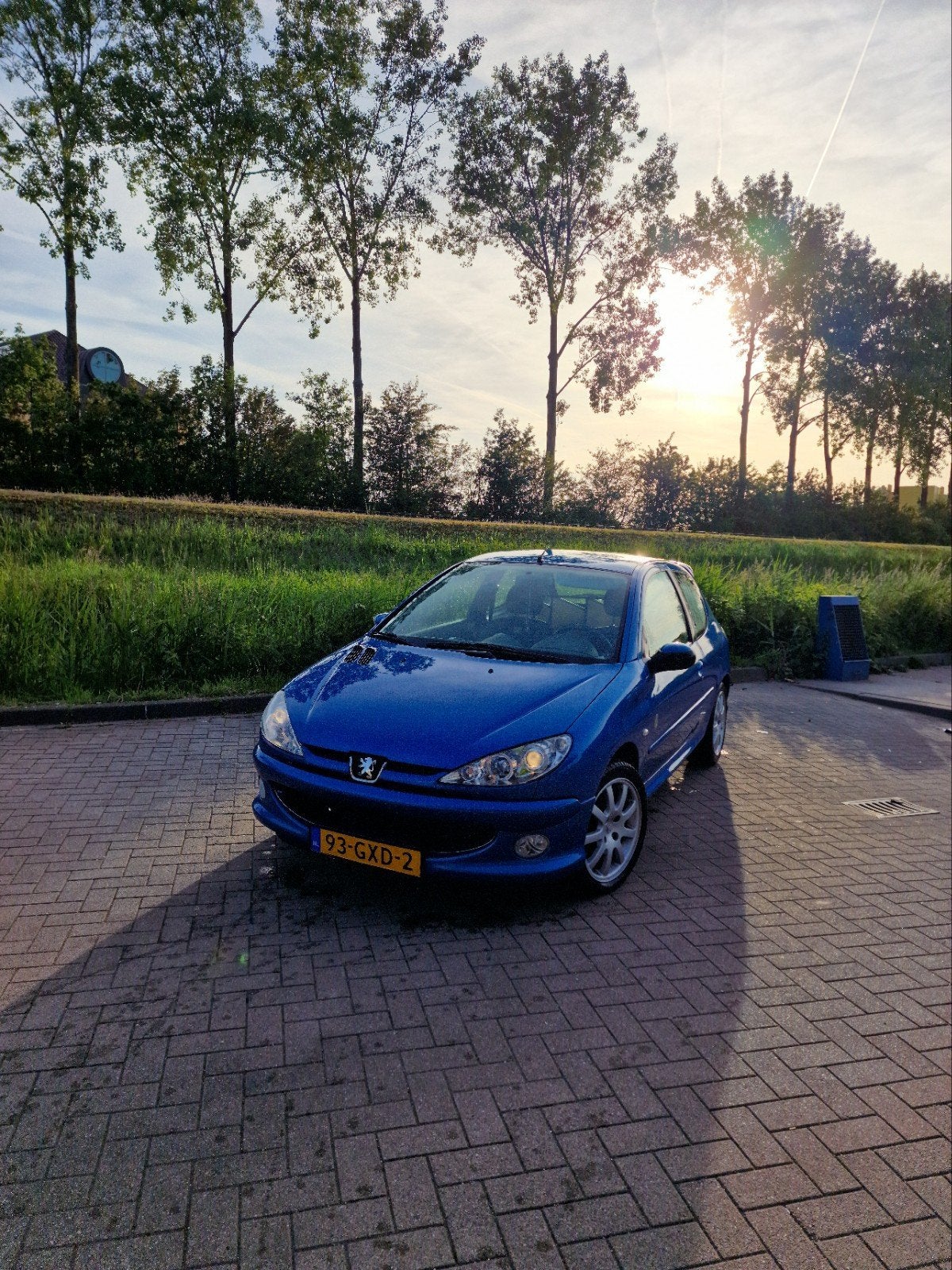 Peugeot 206 1.4 3D 2008 Blauw, Auto's, Peugeot, Voorwielaandrijving, 31 €/maand, 4 cilinders, Blauw