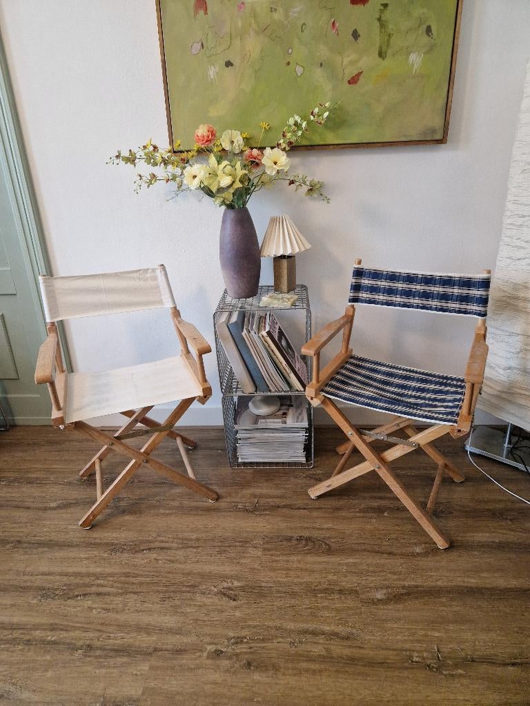 Vintage regisseurstoelen, Ophalen, Gebruikt, Twee, Overige kleuren
