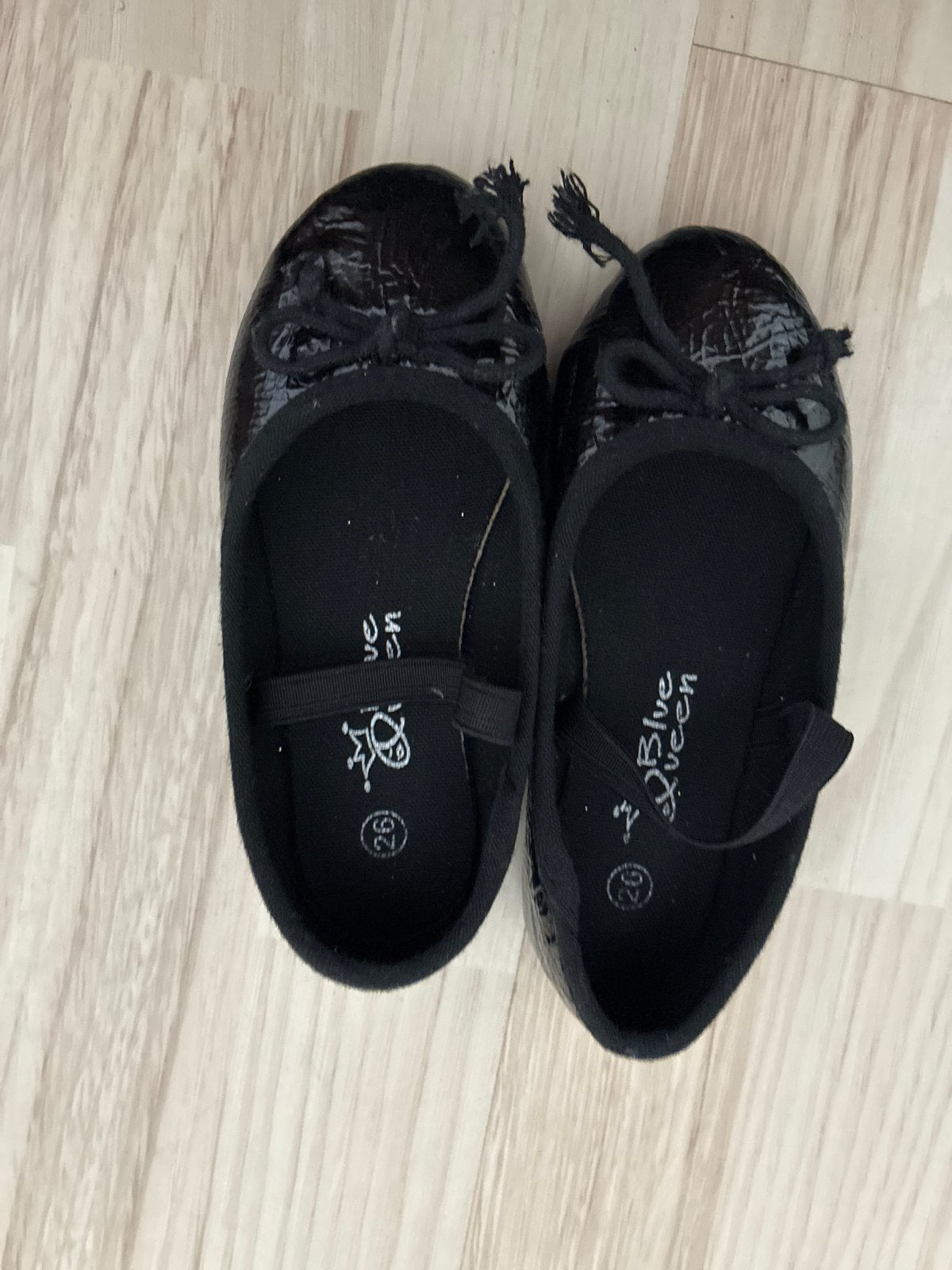 Zwarte lak ballerina's voor meisjes, maat 26, Ophalen of Verzenden, Gebruikt, Meisje, Schoenen