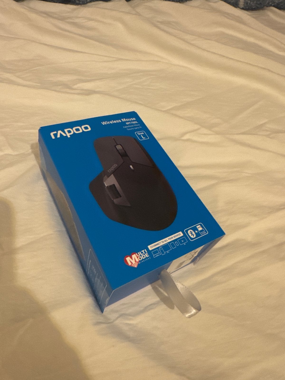 Rappoo MT760L draadloze muis - Zwart (voor Windows), Computers en Software, Muizen, Rechtshandig, Muis, Ergonomisch, Nieuw