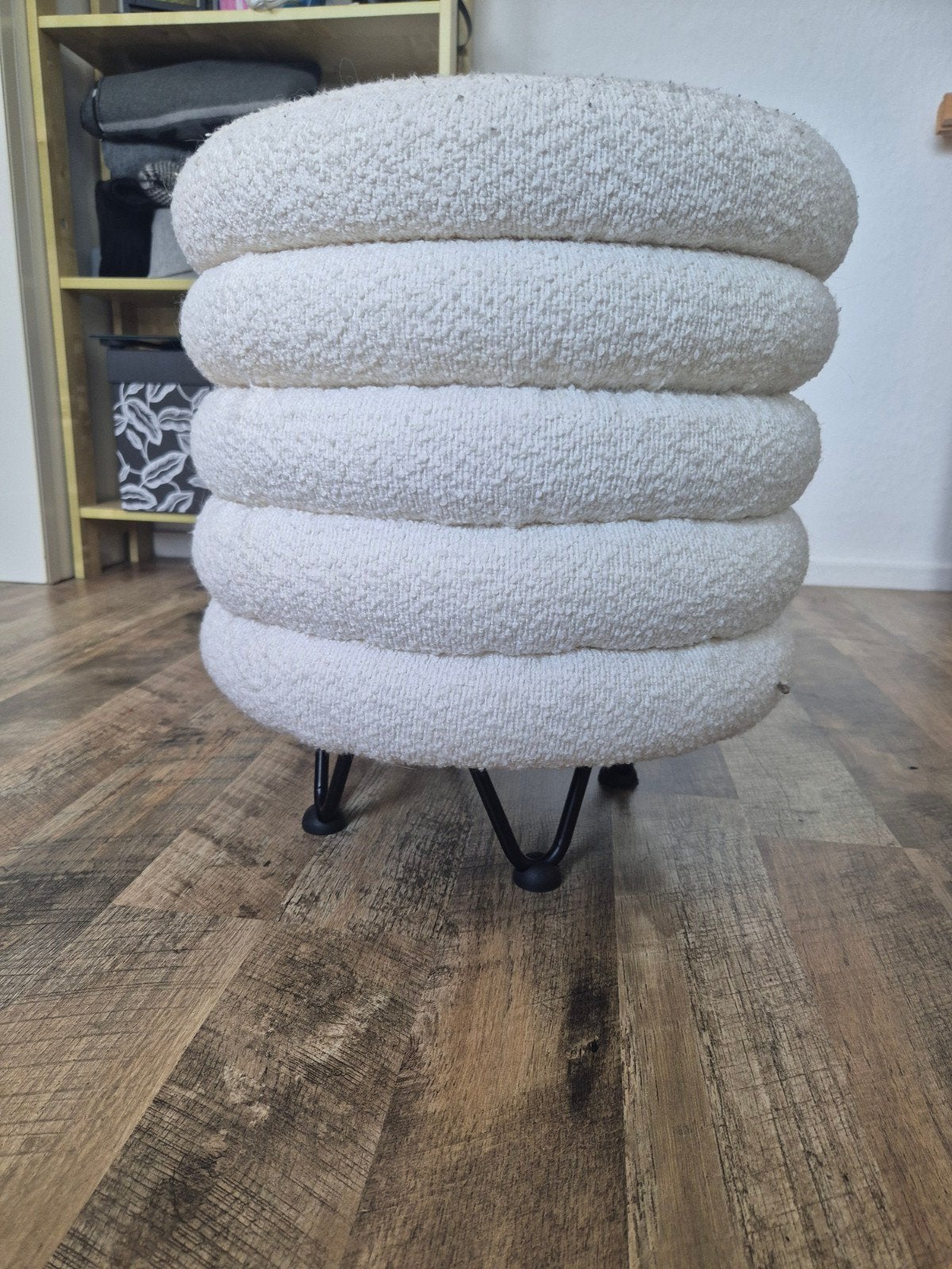 Teddy poef, Ophalen, Minder dan 50 cm, Gebruikt, Rond