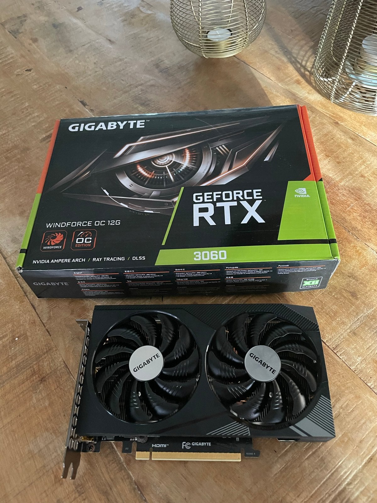 Gigabyte GeForce RTX 3060 Windforce OC 12G videokaart, Computers en Software, Videokaarten, HDMI, GDDR6, PCI-Express 4, Ophalen of Verzenden