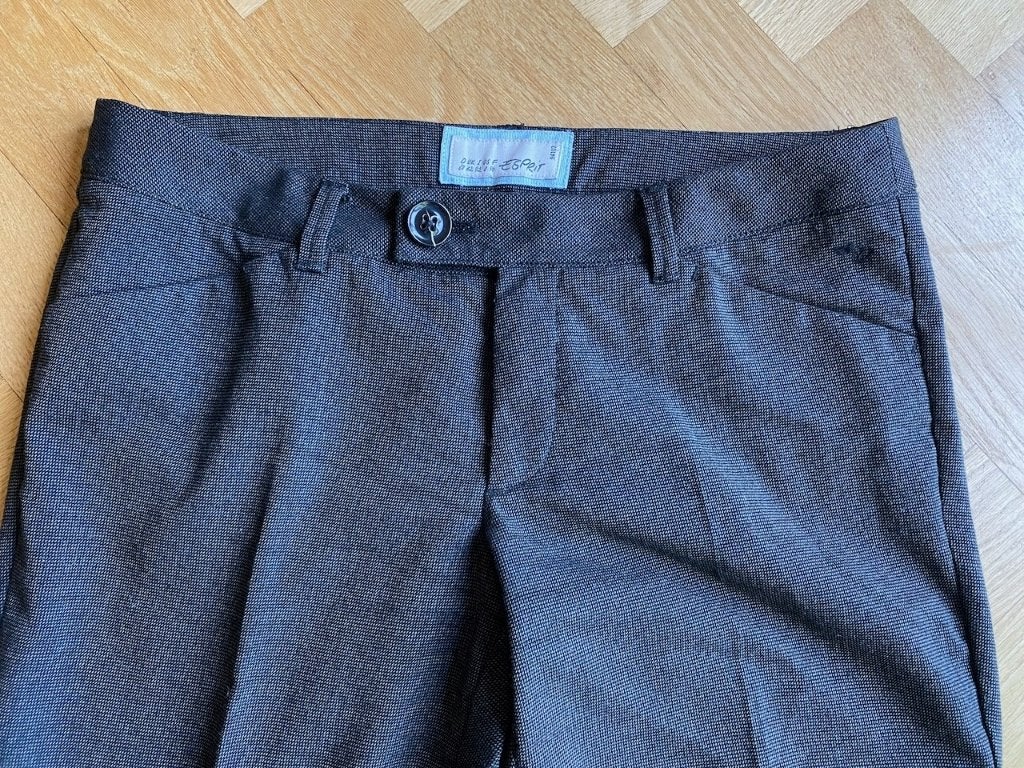 Winterbroek Esprit fijn zwart-grijs ruitje, mt 38, Maat 38/40 (M), Zwart, Ophalen of Verzenden, Gedragen