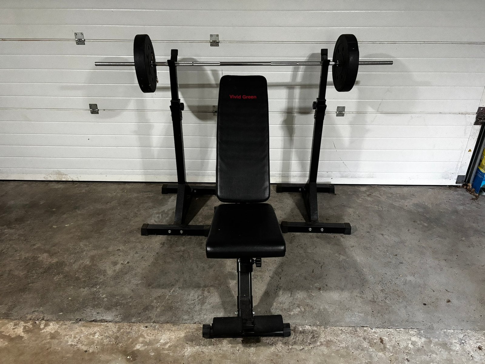 Complete fitnessset – 70 kg gewichten + fitnessbank, Sport en Fitness, Fitnessmaterialen, Ophalen of Verzenden, Gebruikt, Fitnessbank