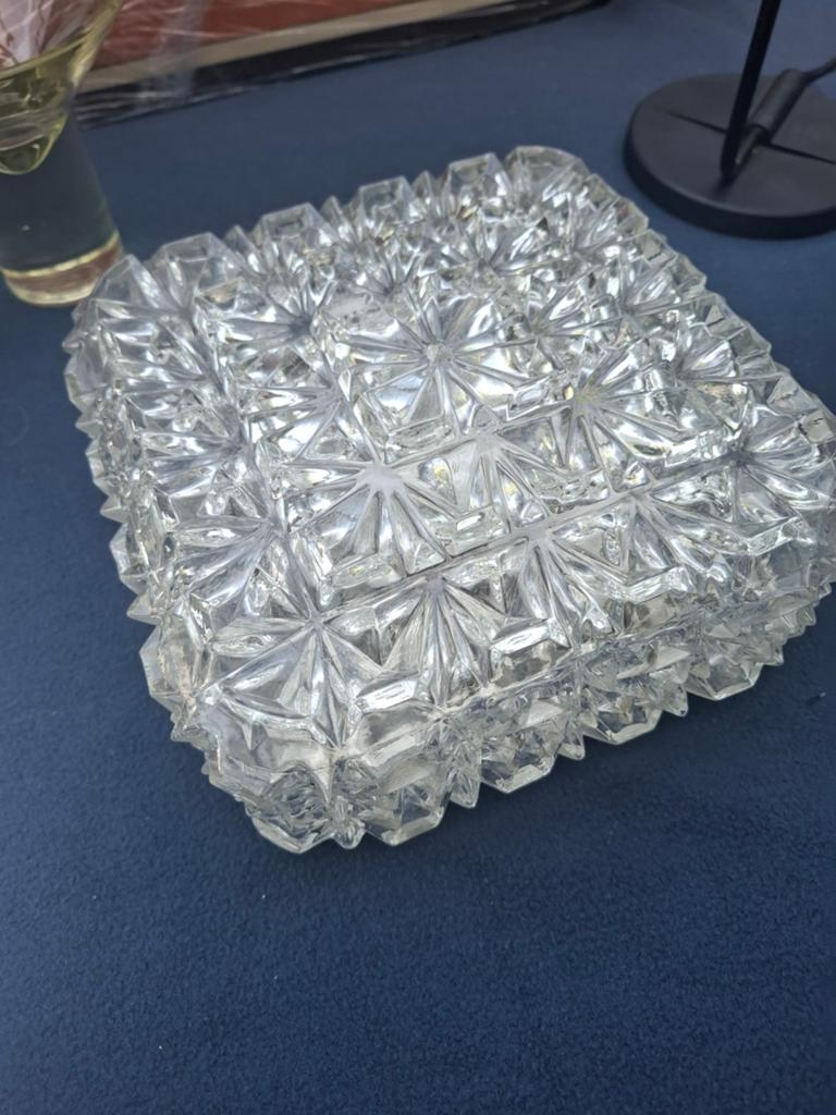 Retro design plafondlamp glashutte limburg ?, Huis en Inrichting, Ophalen of Verzenden, Zo goed als nieuw
