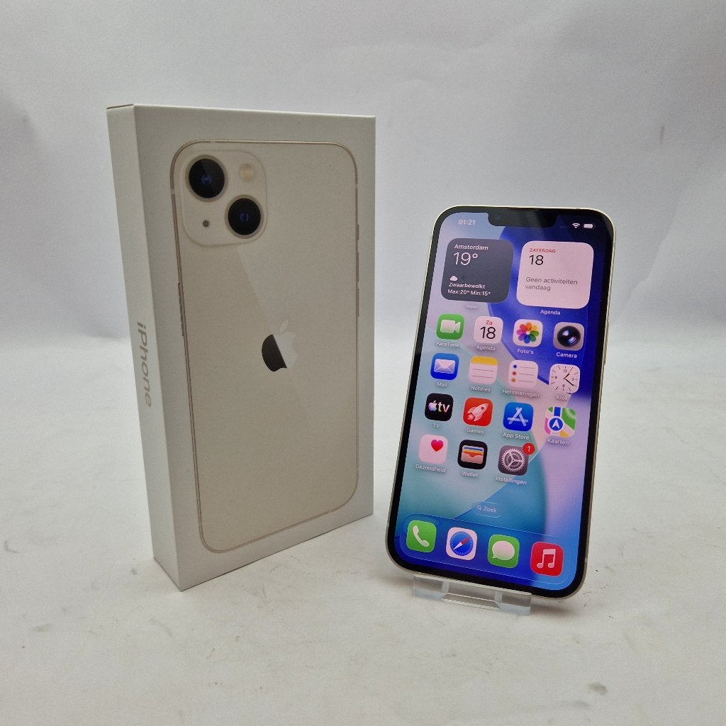 Apple iPhone 13 128GB || iOS 26 in doos 98% || Nu €299,99, Ophalen of Verzenden, Zo goed als nieuw
