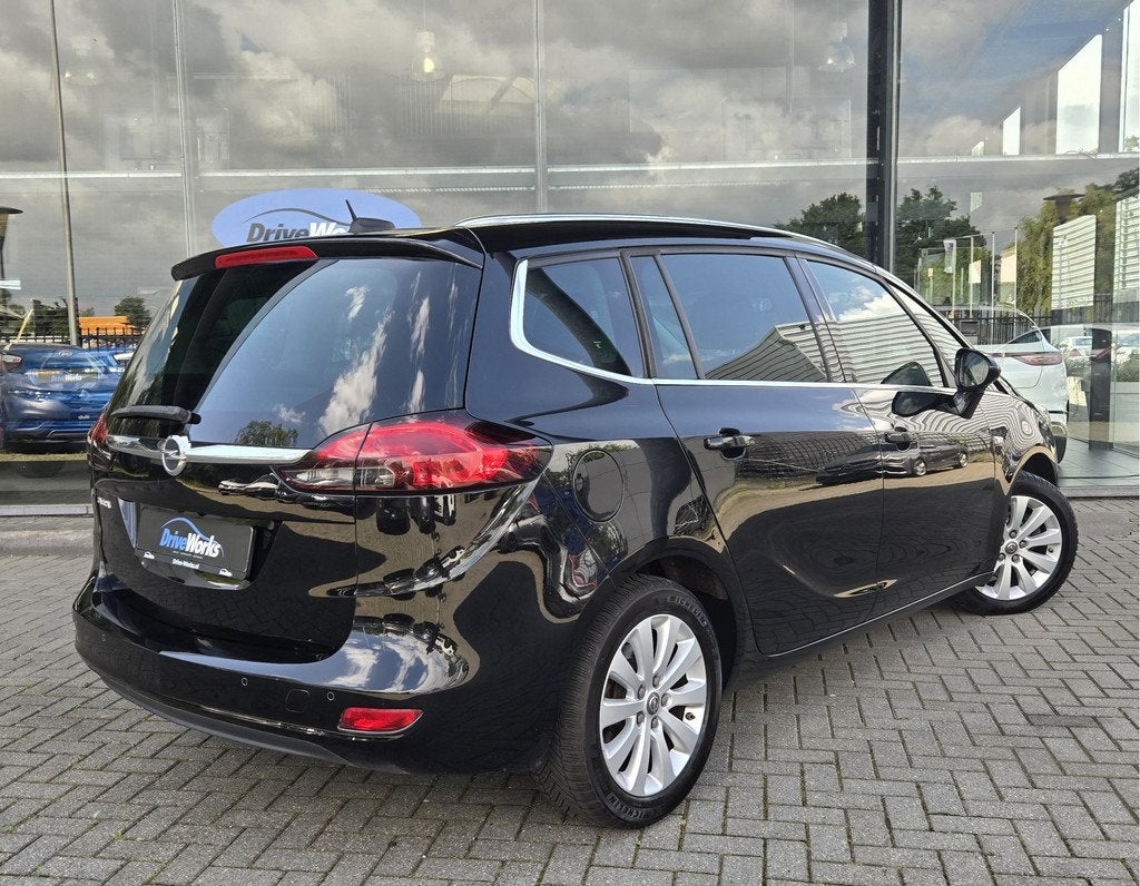 Opel Zafira 1.4 Turbo Executive 7p. Xenon | Half Leer | Netj, Auto's, Opel, 15 km/l, 4 cilinders, Zwart, Origineel Nederlands