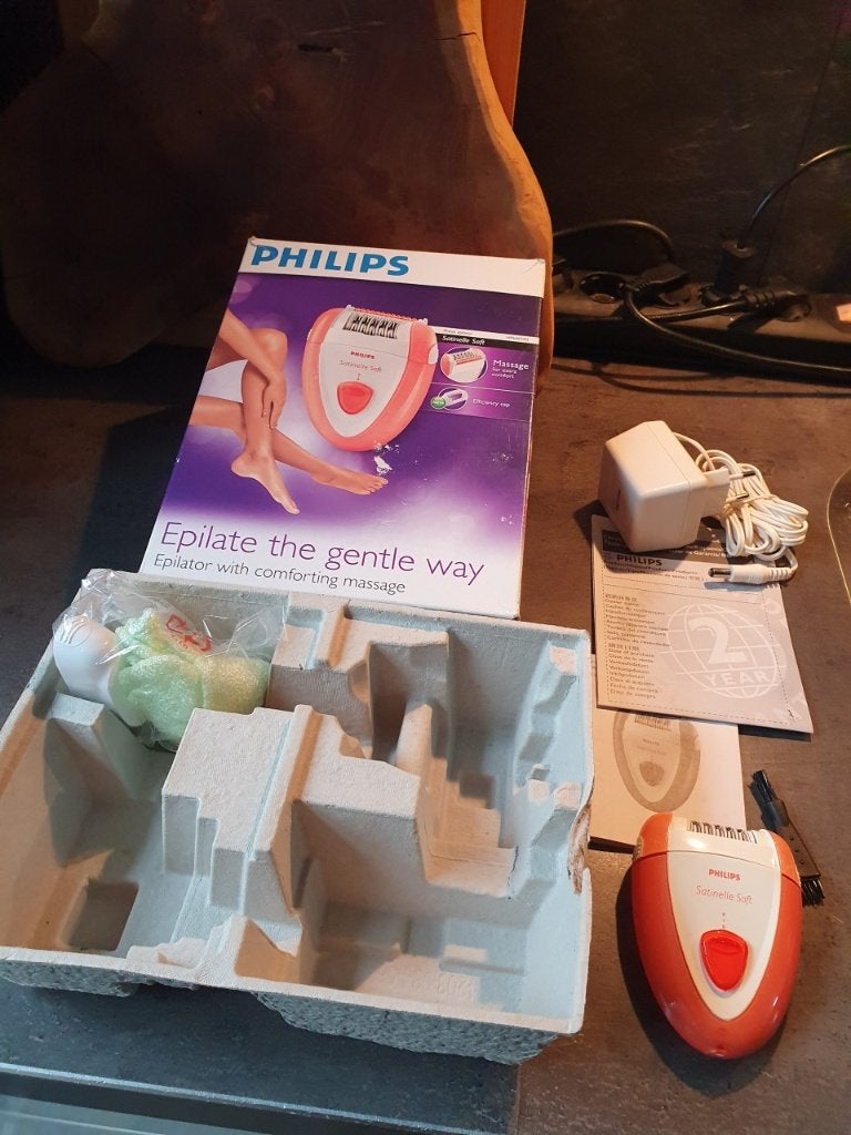 Zgan mooie complete Philips Satinelle Soft Epileerapparaat, Ophalen of Verzenden, Nieuw, Lichaamsverzorging