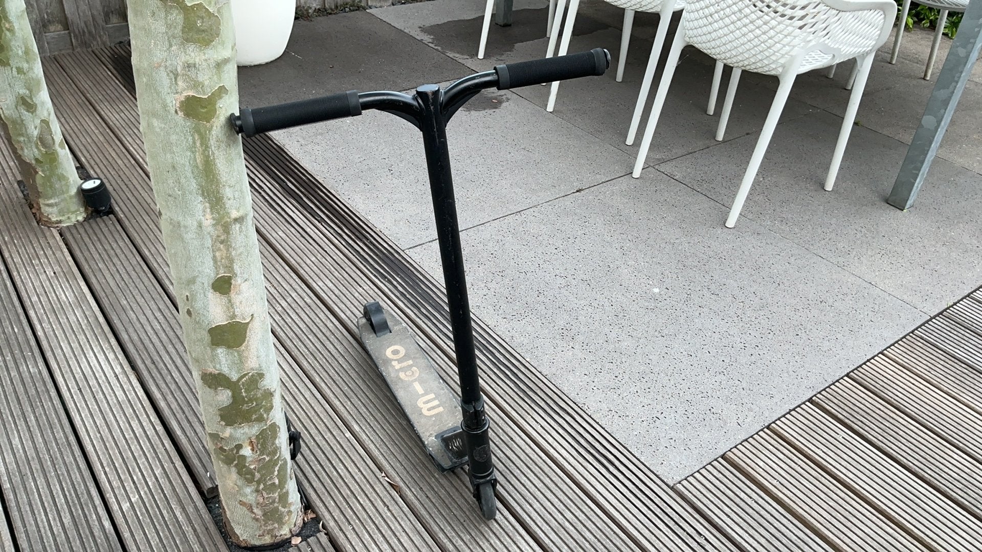 Zwarte m-cro step nog goed in vorm, Fietsen en Brommers, Steps, Ophalen of Verzenden, Gewone step