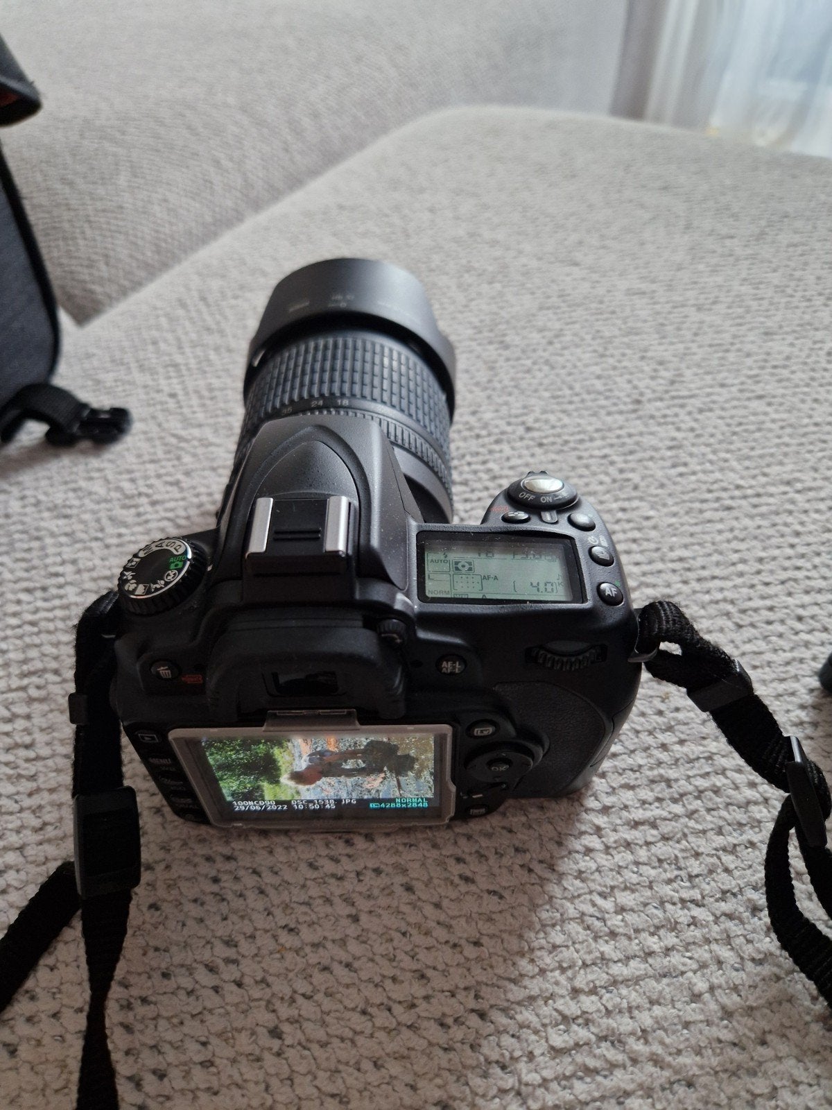 Nikon D90 spiegelreflexcamera met 2 lenzen en tas, Ophalen, Gebruikt, Spiegelreflex, Nikon